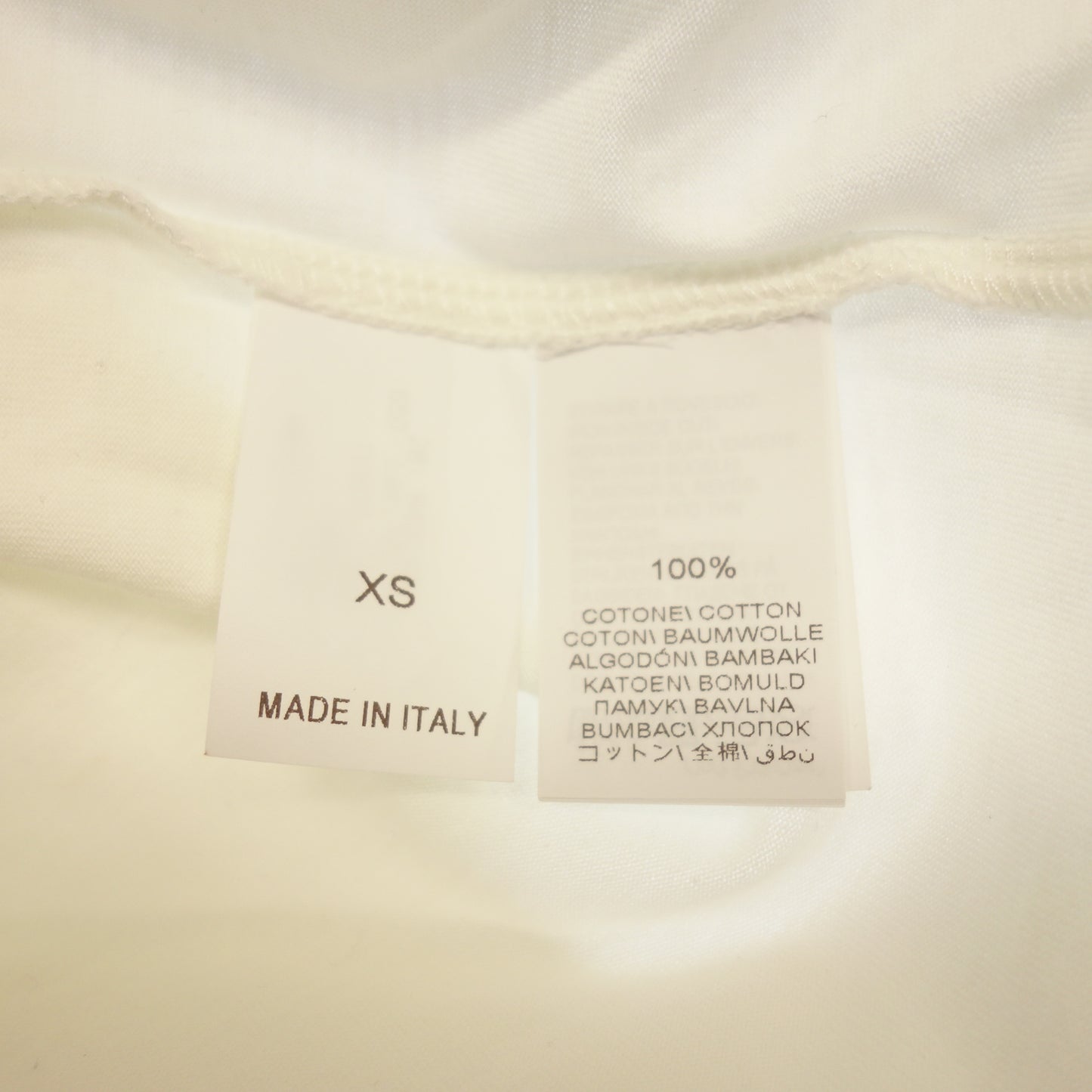 美品◆ブルネロクチネリ Tシャツ Vネック スリムフィット メンズ ホワイト サイズXS BRUNELLO CUCINELLI【AFB16】
