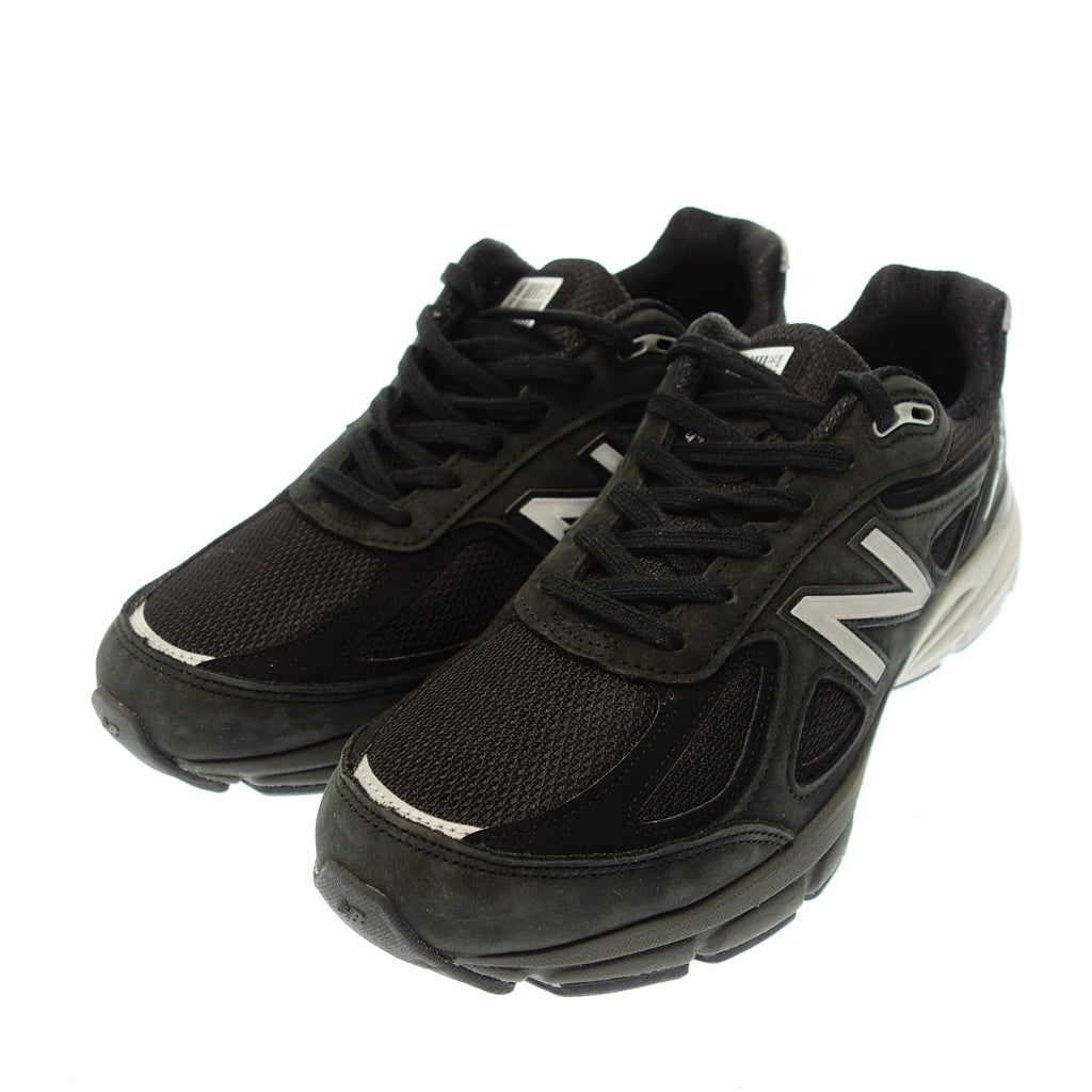 極美品◆ニューバランス ローカット スニーカー USA製 メンズ 28.0 ブラック系 M990IB4 NEW BALANCE【AFC10】
