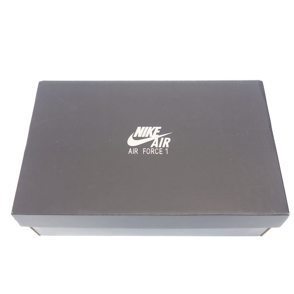 極美品◆ナイキ スニーカー エアフォース ワン07 レザークリムゾン メンズ ピンク×ブラック サイズ26.5 NIKE AIR FORCE【AFD7】