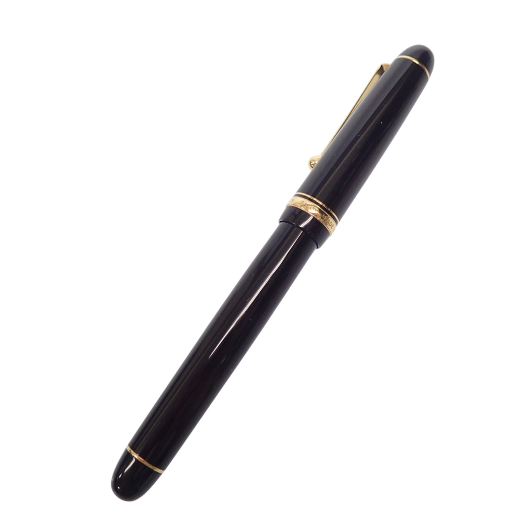 極美品◆パイロット 万年筆 カスタム74 14K-585 SF ブラック PILOT【AFI18】