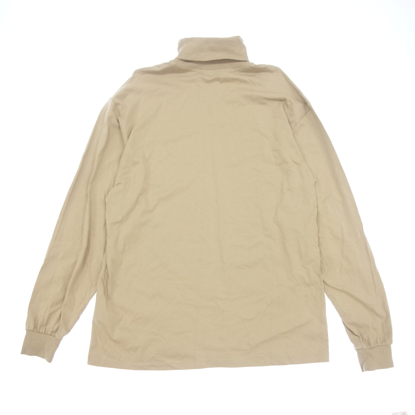 エムエスジーエム ハイネック マイクロゴ ロングTシャツ 3340MM195 2022 メンズ ベージュ L MSGM【AFB3】【中古】