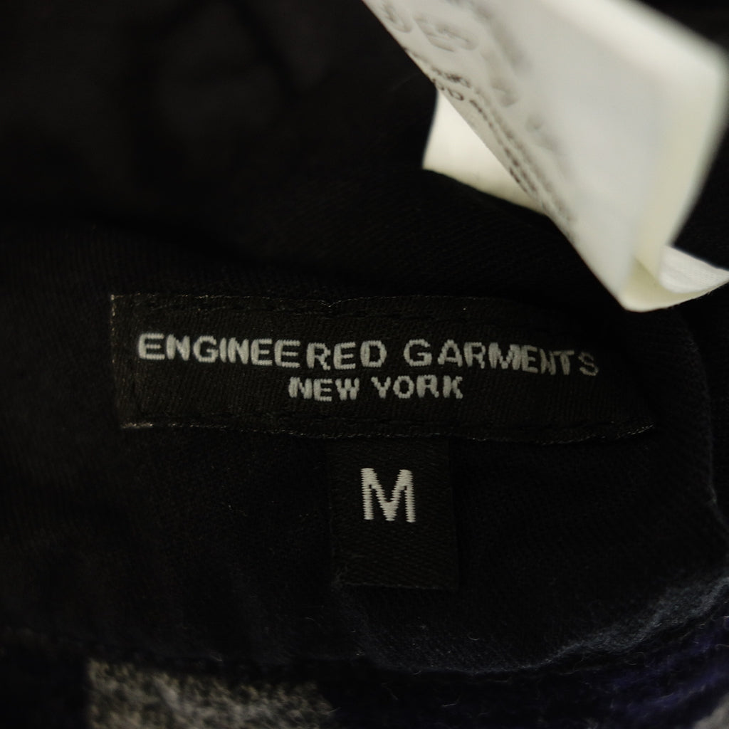 美品◆エンジニアドガーメンツ バケットハット ドット柄 ウール ネイビー×グレー サイズM ENGINEERED GARMENTS【AFI20】