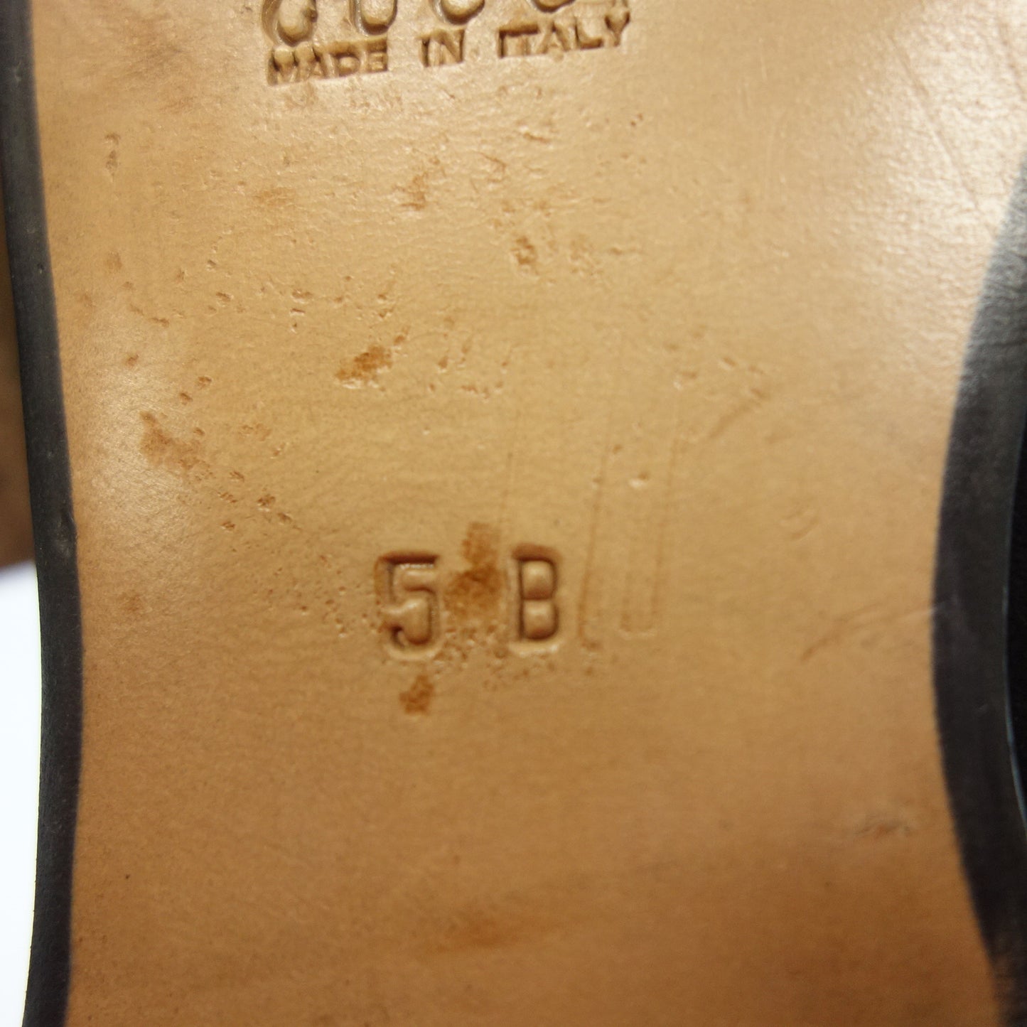 中古◆グッチ レザーローファー ホースビット ヴィンテージ レディース 5 黒 GUCCI【AFD2】