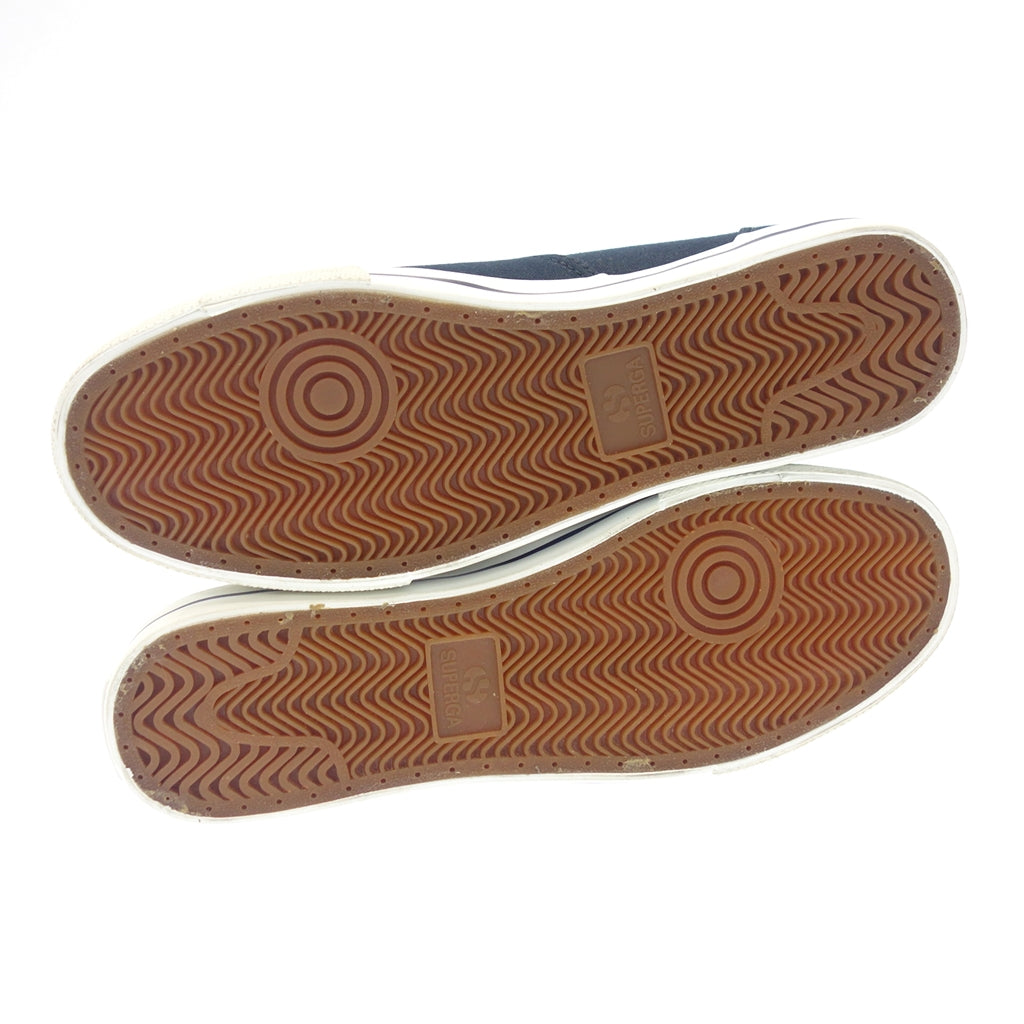 美品◆スペルガ スニーカー キャンバス メンズ ネイビー系 42 SUPERGA【AFD5】