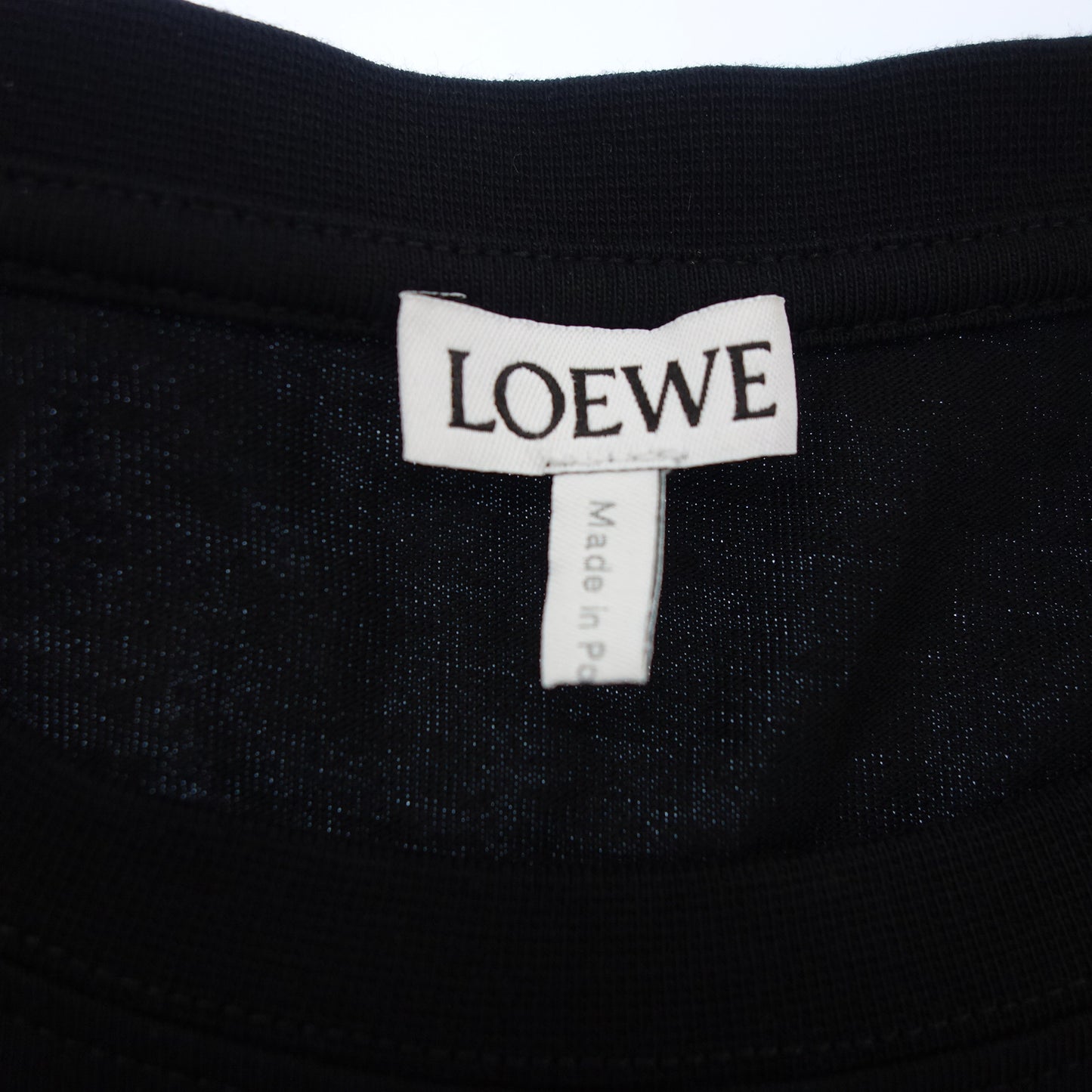 極美品◆ロエベ Tシャツ アナグラムロゴ刺繍 メンズ XL 黒 LOEWE【AFB34】【中古】