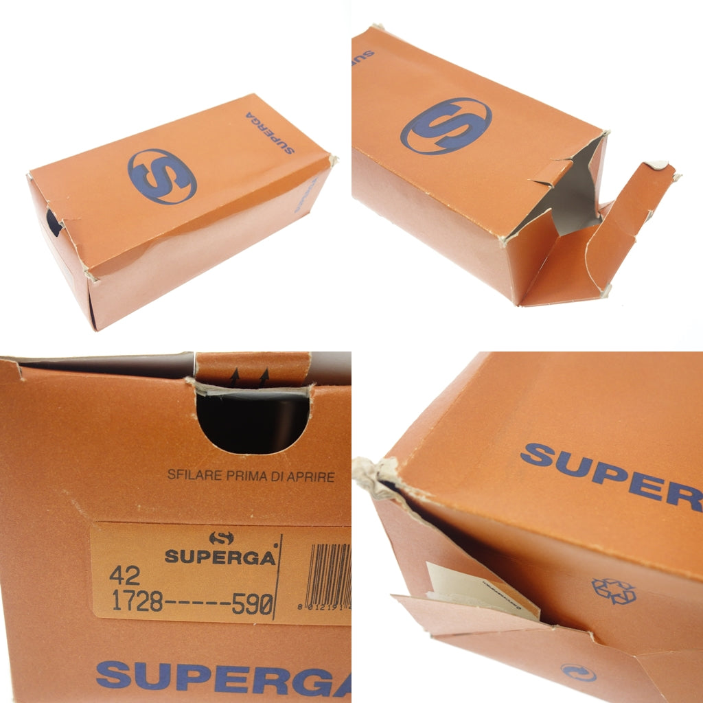 美品◆スペルガ スニーカー キャンバス メンズ ネイビー系 42 SUPERGA【AFD5】