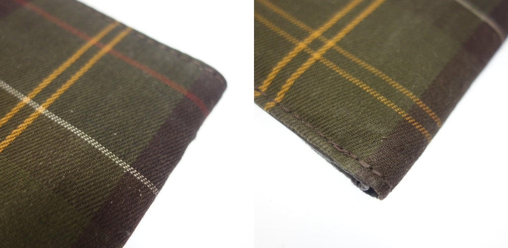 中古◆バブアー 財布 二つ折り クラシック タータン マルチカラー Barbour【AFI9】