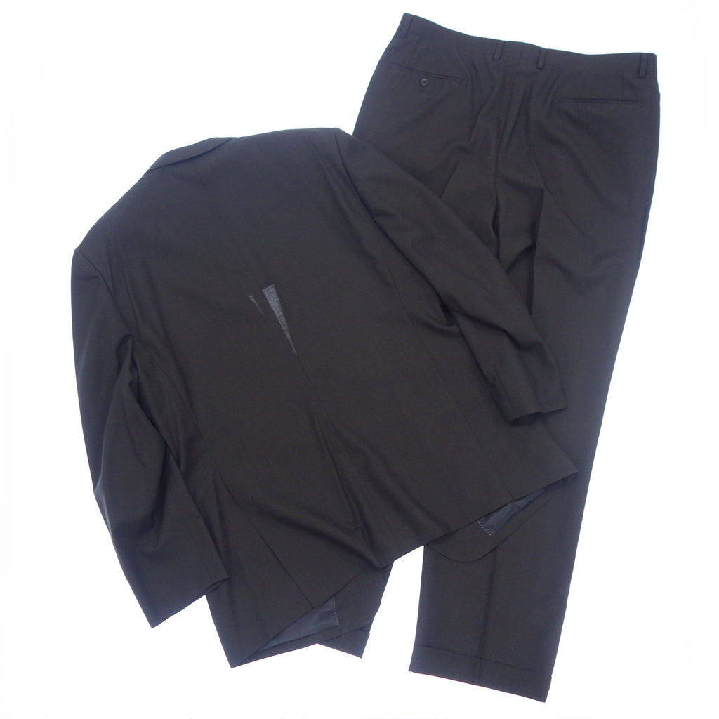 美品◆サヴィルロウ スーツ britnnia ウール メンズ ブラック系 ネーム入り サイズ104 savile row【AFB26】