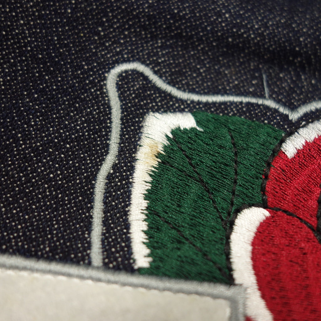 中古◆エド ハーディ デニム デニムパンツ 刺繍&パッチ付 Lot2007 メンズ サイズ30 インディゴ Ed Hardy DENIM【AFB51】