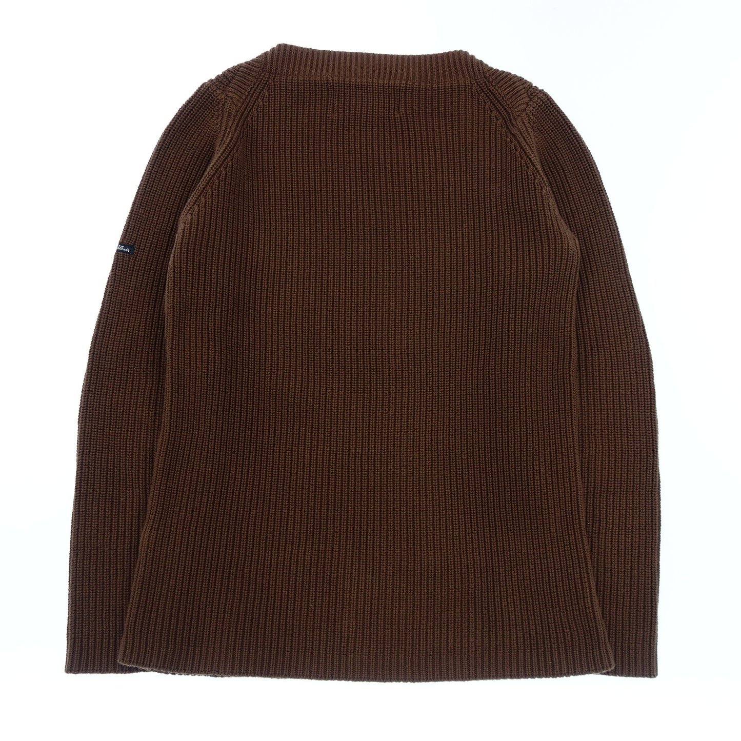 美品◆フィルーズダルボー ニット 長袖 フィッシャーマン フランス製 メンズ S 茶 Fileuse d'Arvor【AFB26】