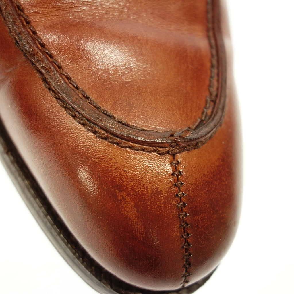 中古◆クロケット&ジョーンズ レザーシューズ Uチップ ニューポート メンズ ブラウン サイズUK6.5E CROCKETT & JONES【AFC29】