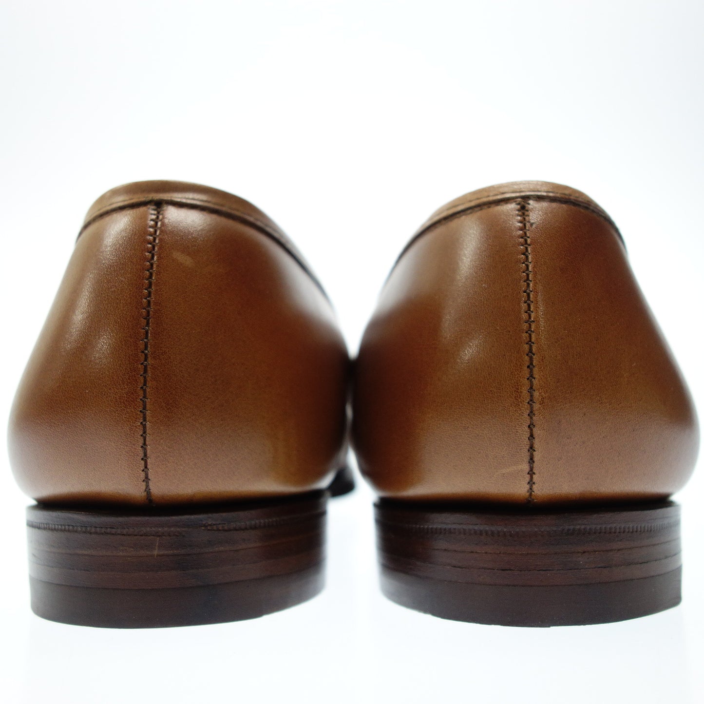 極美品◆クロケット&ジョーンズ コインローファー レザー BOSTON メンズ 7E 茶 CROCKETT&JONES【AFC3】