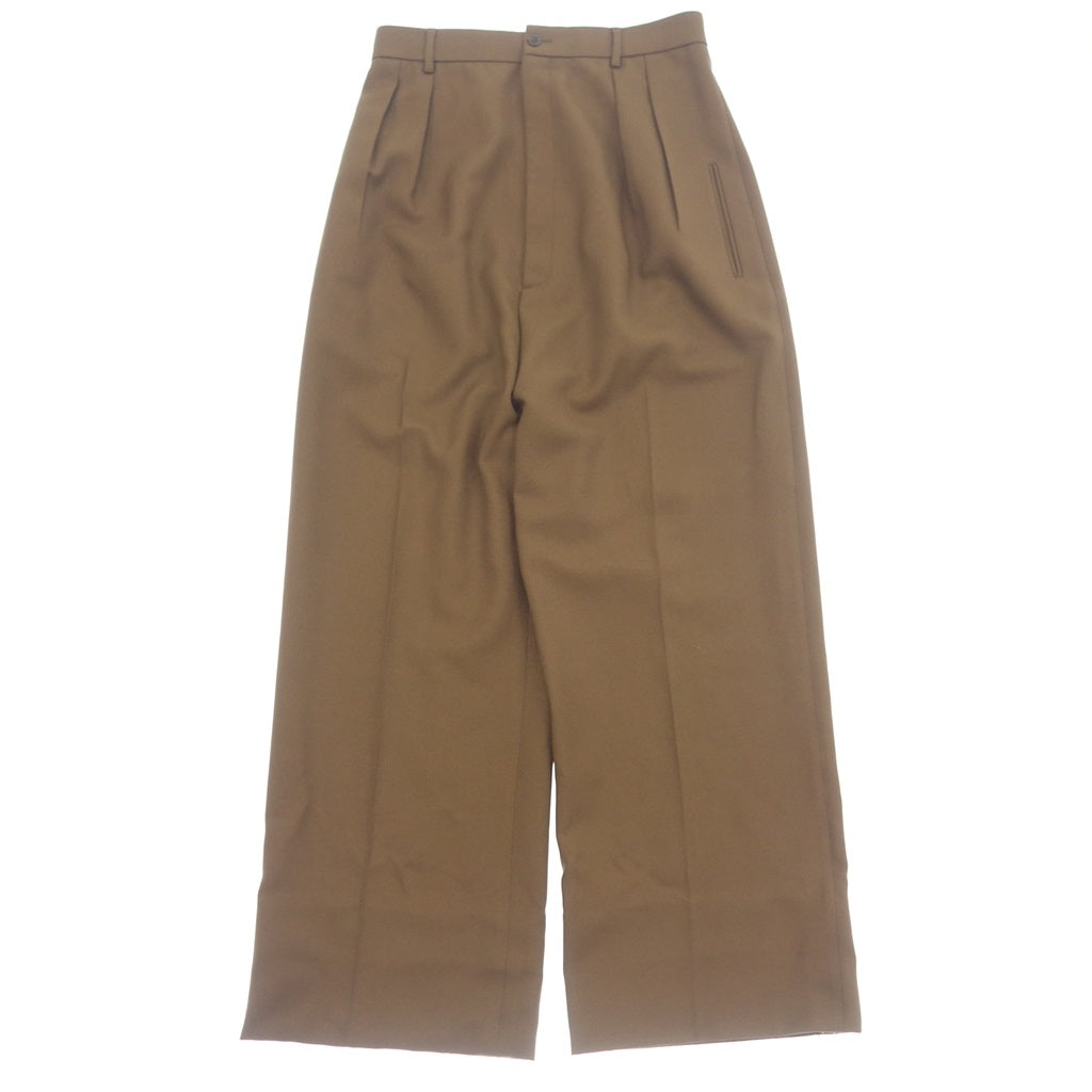 中古◆グッチ ワイドレッグ パンツ ショルダーループ付 レディース ブラウン サイズ不明 GUCCI 【AFB19】