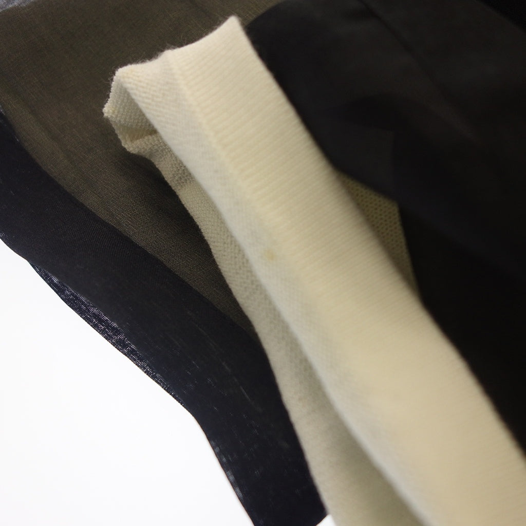 美品◆アレキサンダーワン チュニック 半袖 シースルー ボーダー シルク100% レディース ブラック サイズXS Alexander wang【AFB19】