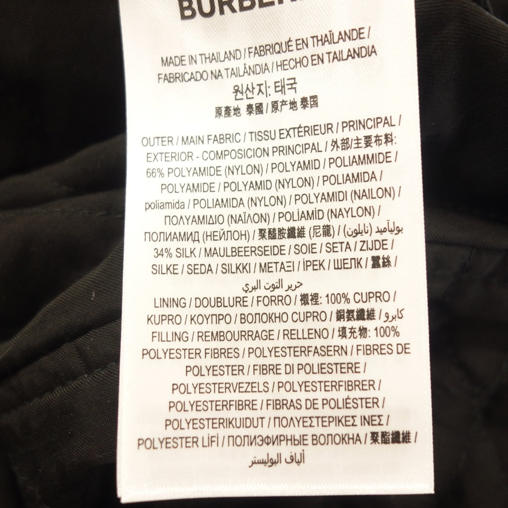 美品◆バーバリー モッズコート 現行白タグ ナイロン メンズ ブラック サイズS BURBERRY【AFA19】
