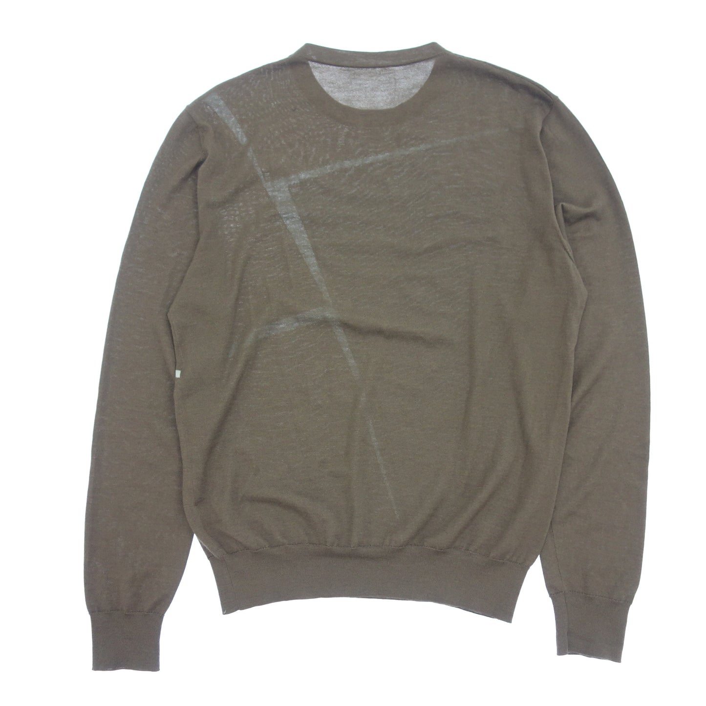 中古◆エルメス ニットセーター カシミヤ メンズ グレー系×ネイビー系 サイズ不明 HERMES【AFB31】
