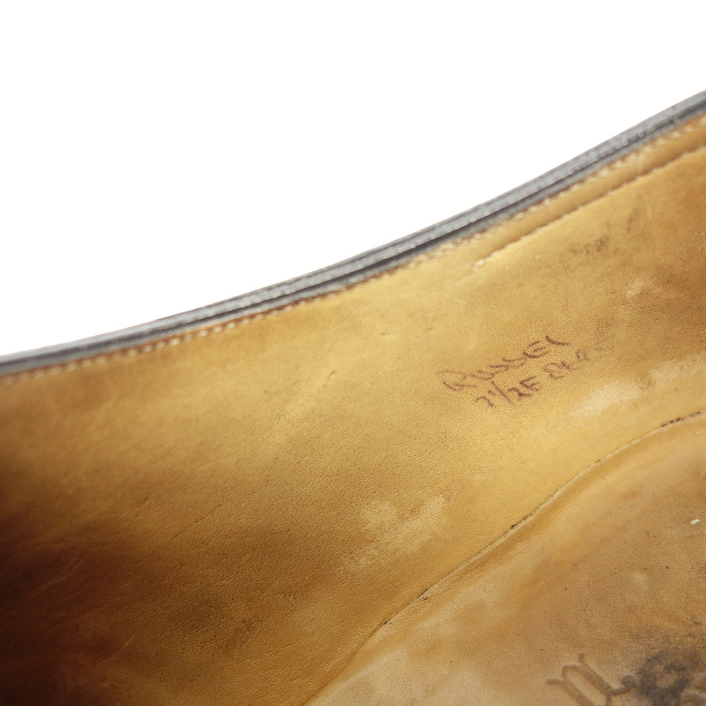 中古◆ジョンロブ パンチドキャップトゥシューズ ラッセル 8695ラスト レザーシューズ メンズ 7.5 黒系 JOHN LOBB RUSSEL【AFC13】