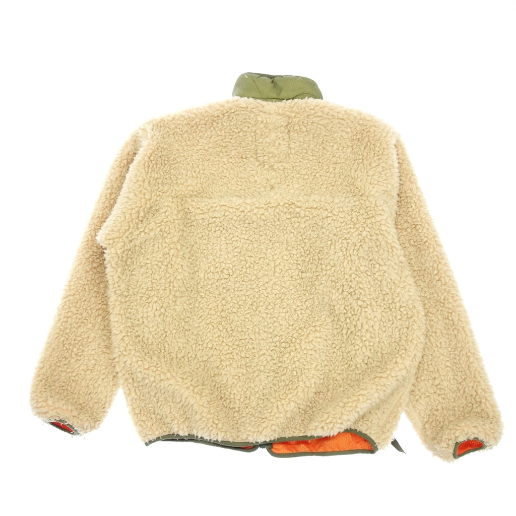 美品◆レディーメイド ジップアップジャケット ボア フリース テディー アイボリー メンズ サイズ1 RE-FU-BE-00-00-181 READYMADE【AFA16】