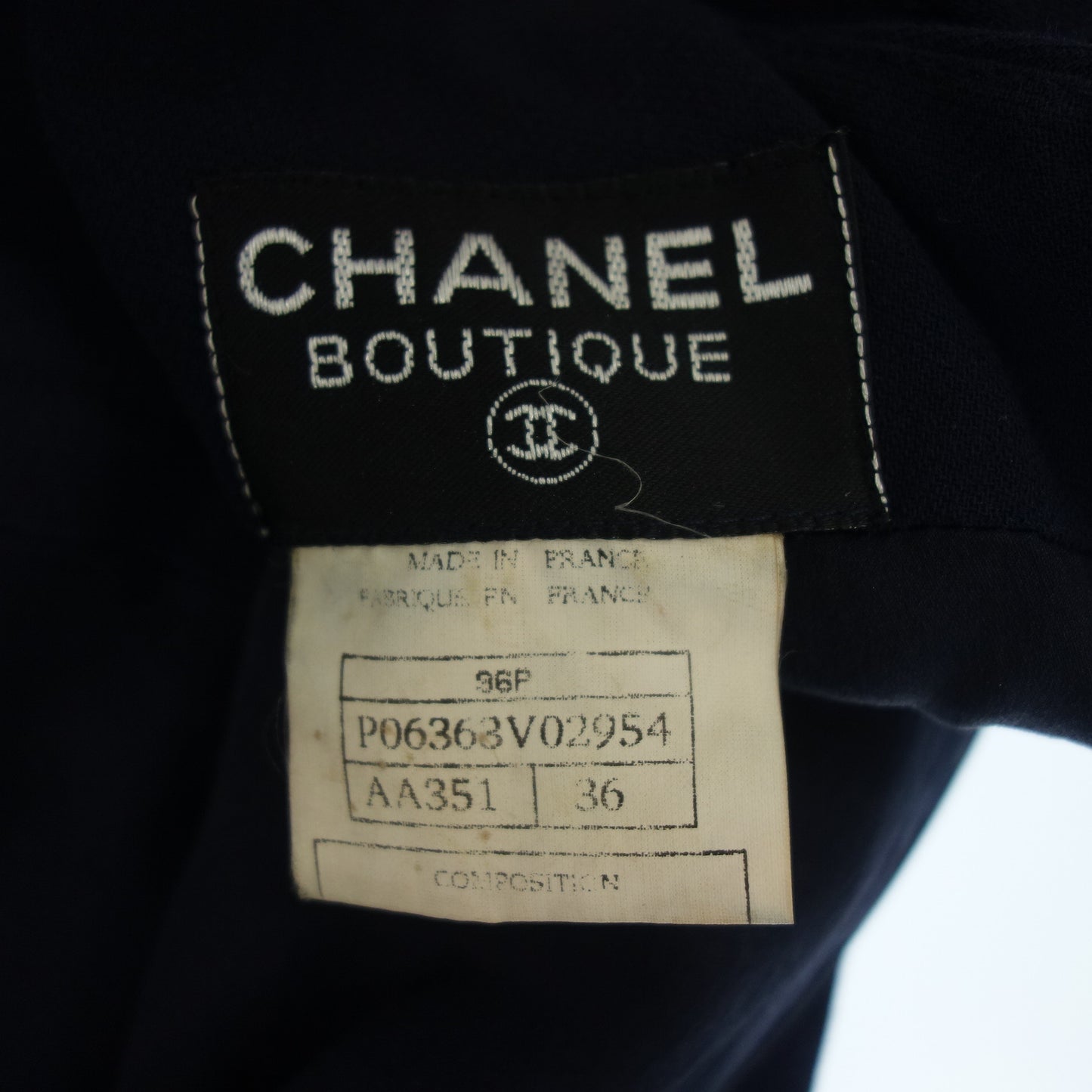 シャネル ロングワンピース ココマーク 96P レディース 36 ネイビー系 CHANEL【AFB24】【中古】