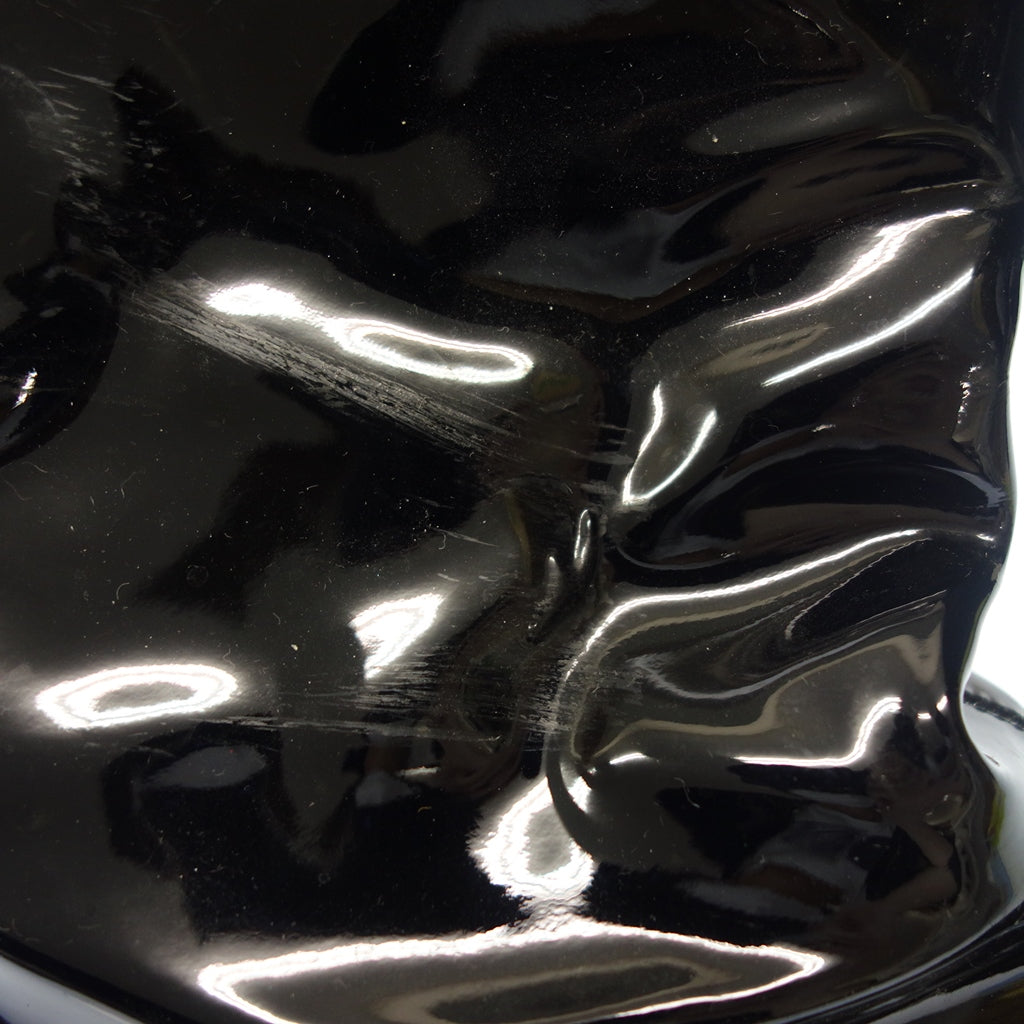 中古◆クリスチャンルブタン パテントレザー スタッズ ロング ブーツ レディース ブラック サイズ35 Christian Louboutin【AFC32】