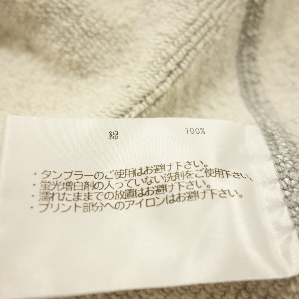 美品◆ループウィラー パーカー ビームスプラス別注 ジップ スウェット フーディ スリムフィット メンズ グレー サイズL LOOPWHEELER BEAMS PLUS + SLIM FIT【AFB10】