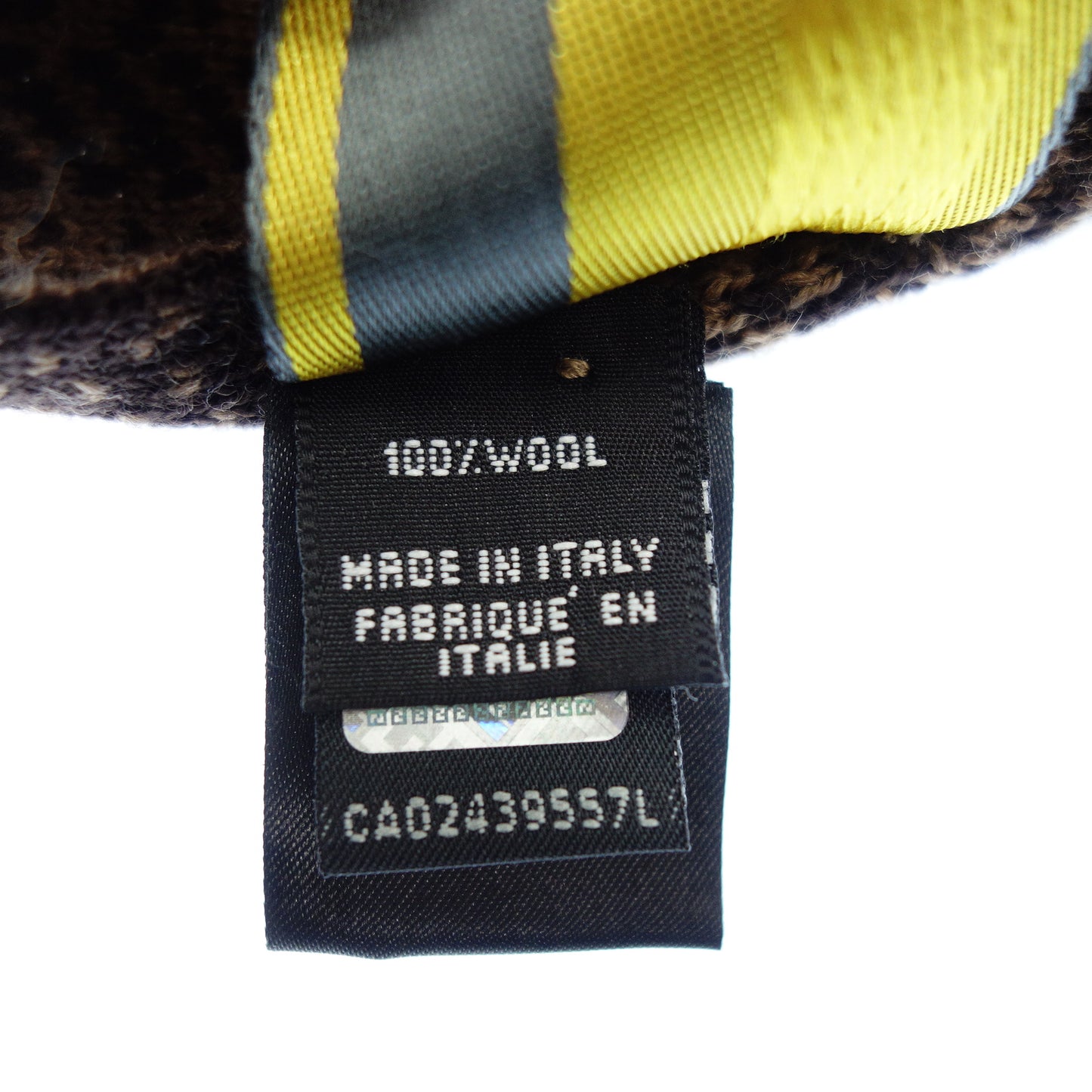 フェンディ マフラー ウール100% ブラウン FENDI【AFI22】【中古】