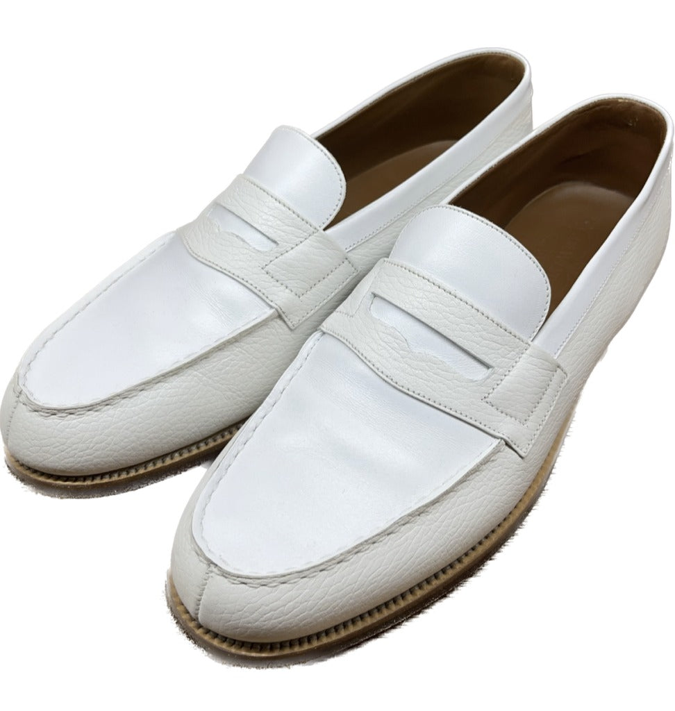 Good condition ◆ JM Weston leather shoes coin loafers 180 combination grain x calf JMWETON 8B