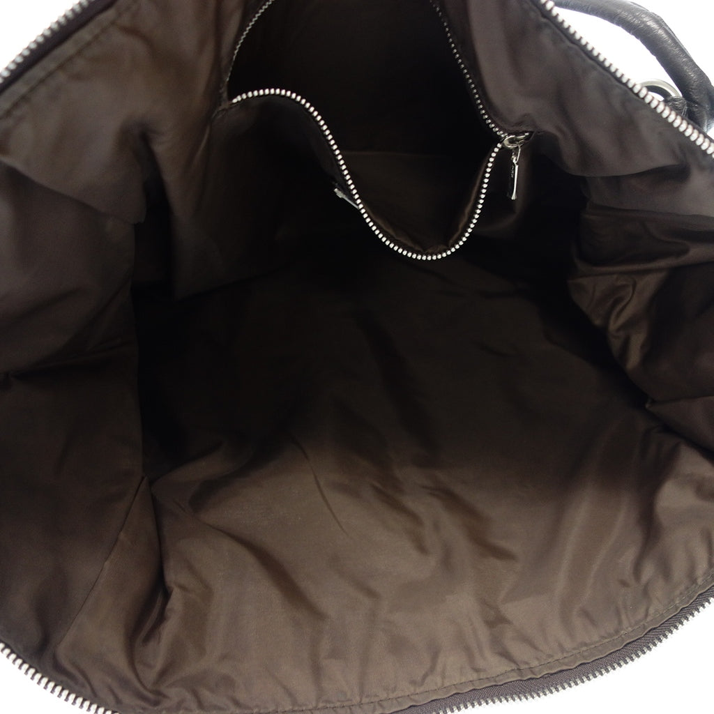 中古◆イッセイミヤケ トートバッグ ブラウン ISSEY MIYAKE【AFE6】