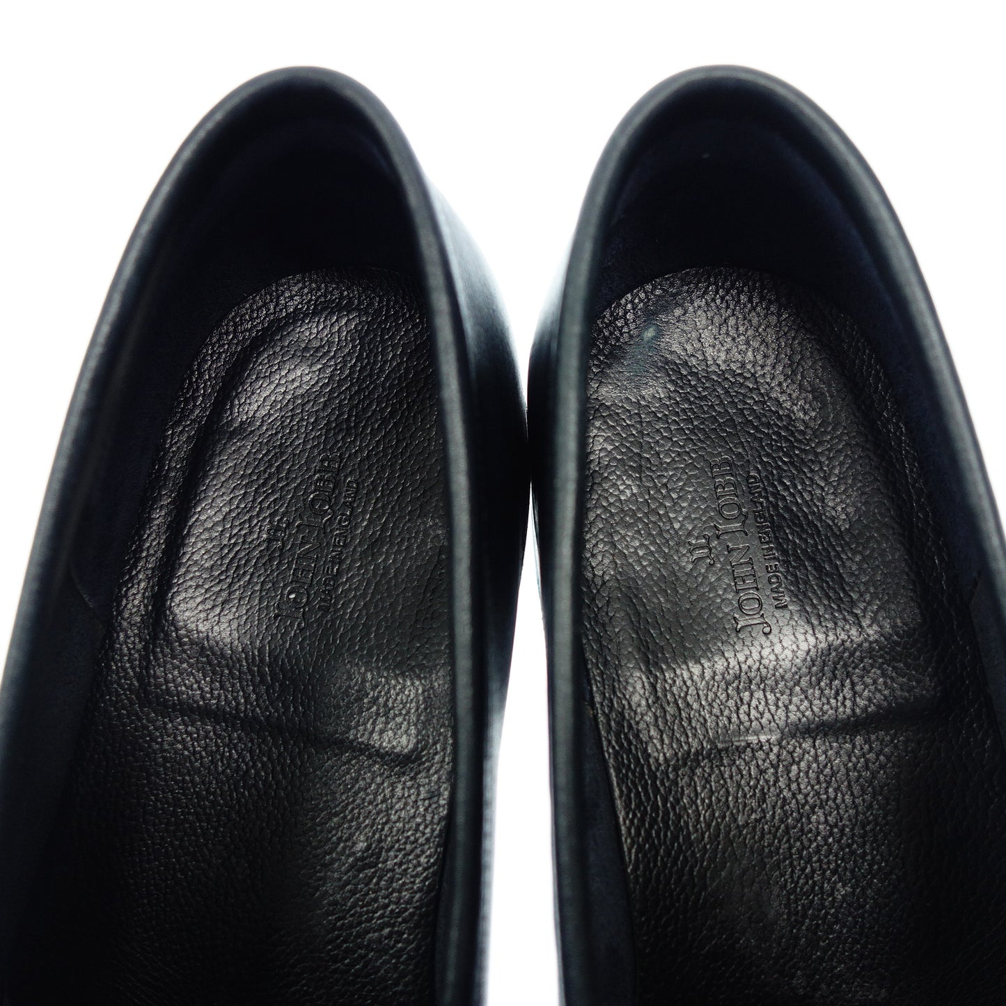 美品◆ジョンロブ レザーシューズ ローファー メンズ ネイビー サイズ8.5 LOPEZ JOHN LOBB【AFC36】