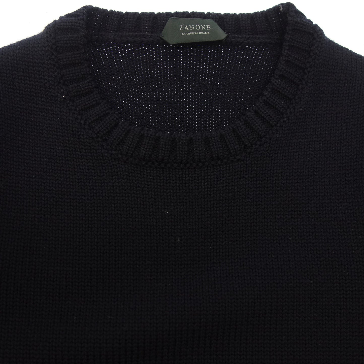 美品◆ザノーネ ウール ニット サイズ46 メンズ ブラック ZANONE【AFB11】