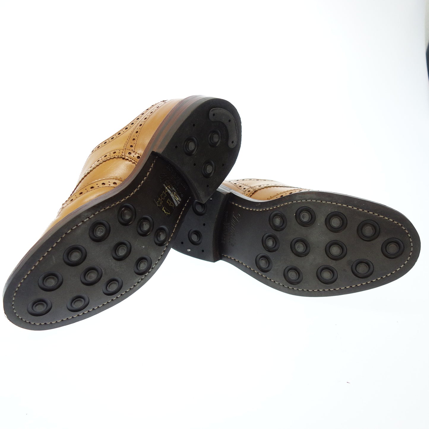 極美品◆トリッカーズ フルブローグ BOURTON レザーシューズ メンズ 8 茶系 Tricker's【AFD7】