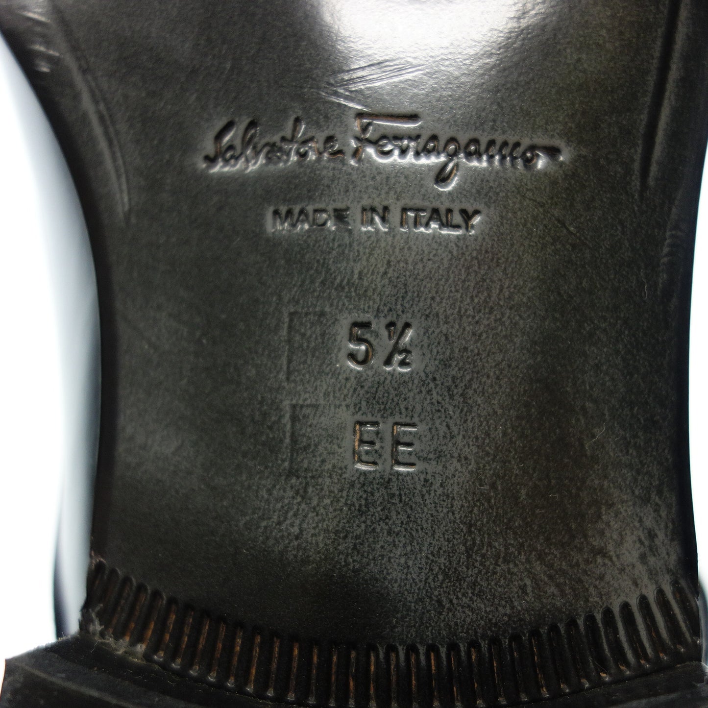 サルヴァトーレフェラガモ レザーシューズ ダブルモンク メンズ 5.5 黒 Salvatore Ferragamo【AFC21】【中古】