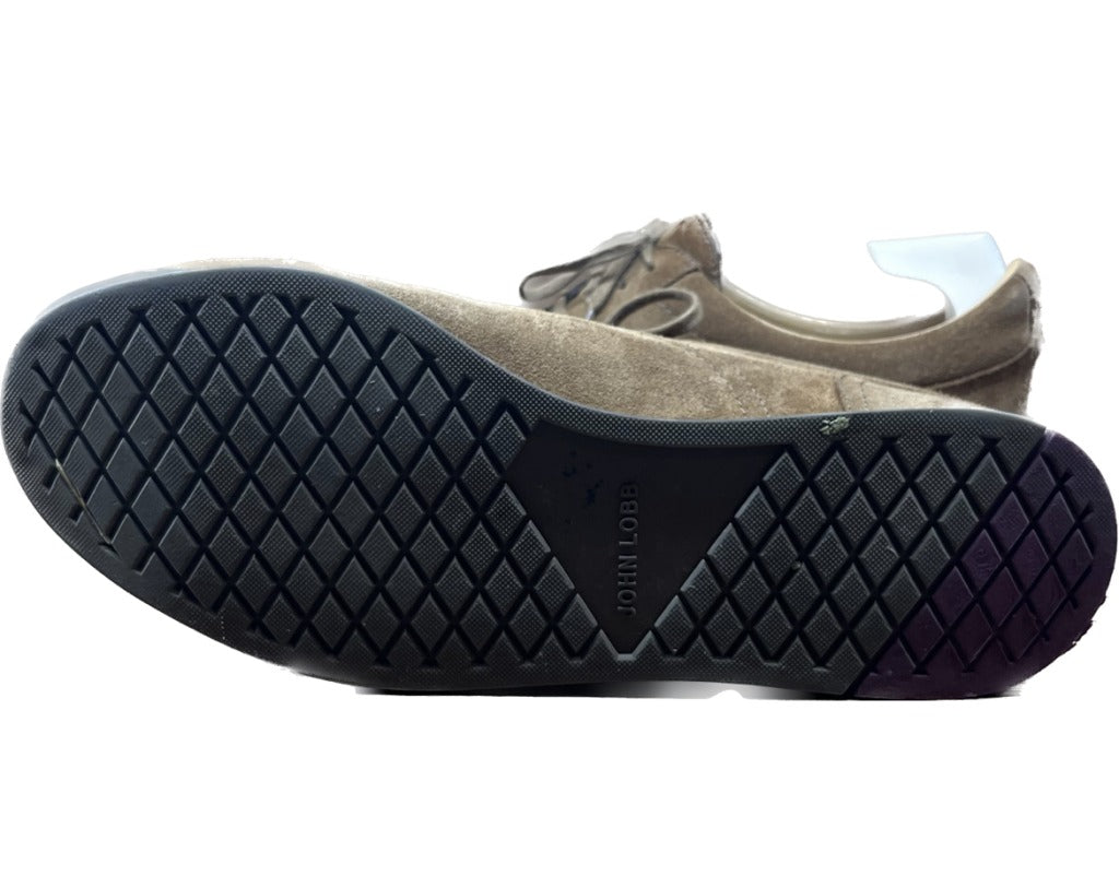 状况良好◆John Lobb 运动鞋绒面革 UK8.5 棕色 JOHN LOBB