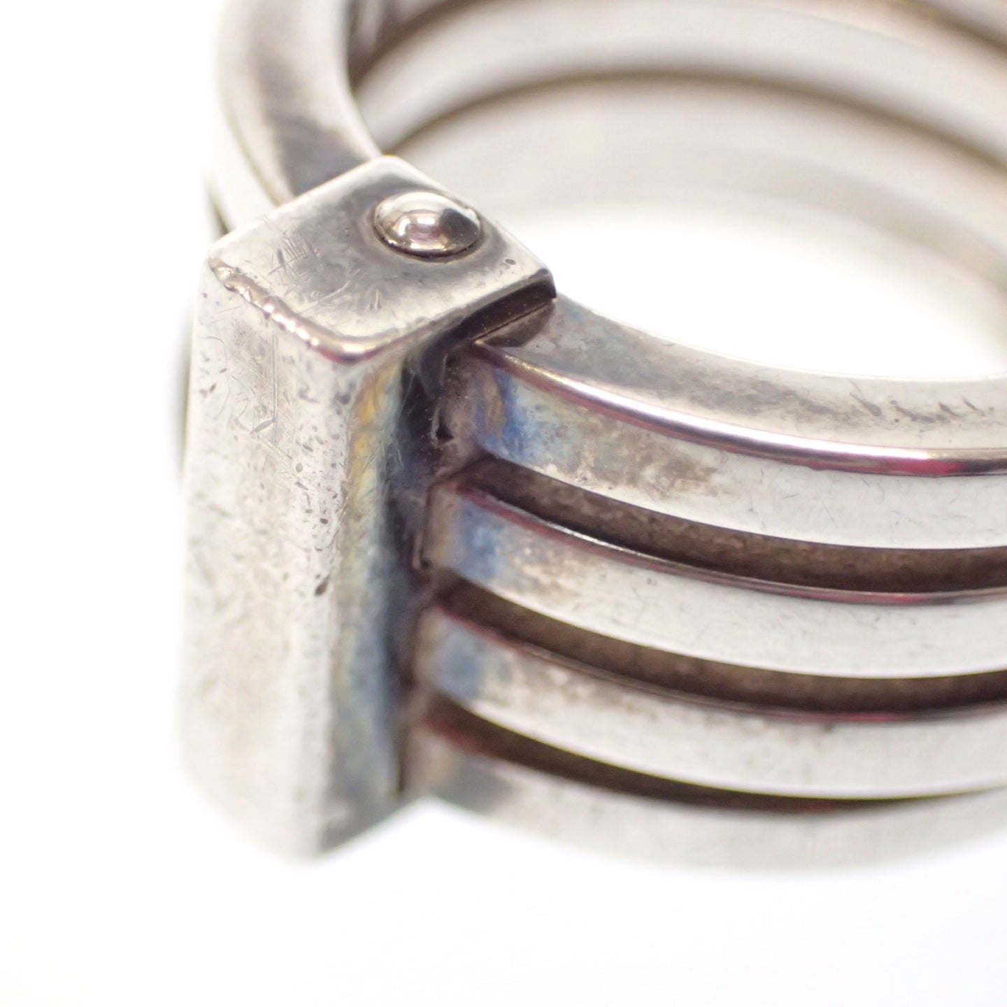 グッチ リング 4連 SV925 シルバー GUCCI【AFI13】【中古】