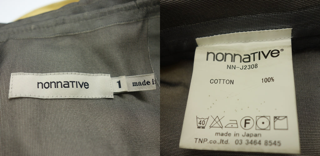 中古◆ノンネイティブ ハイカー コート ゴアテックス サイズ1 イエロー系 nonnative【AFA9】