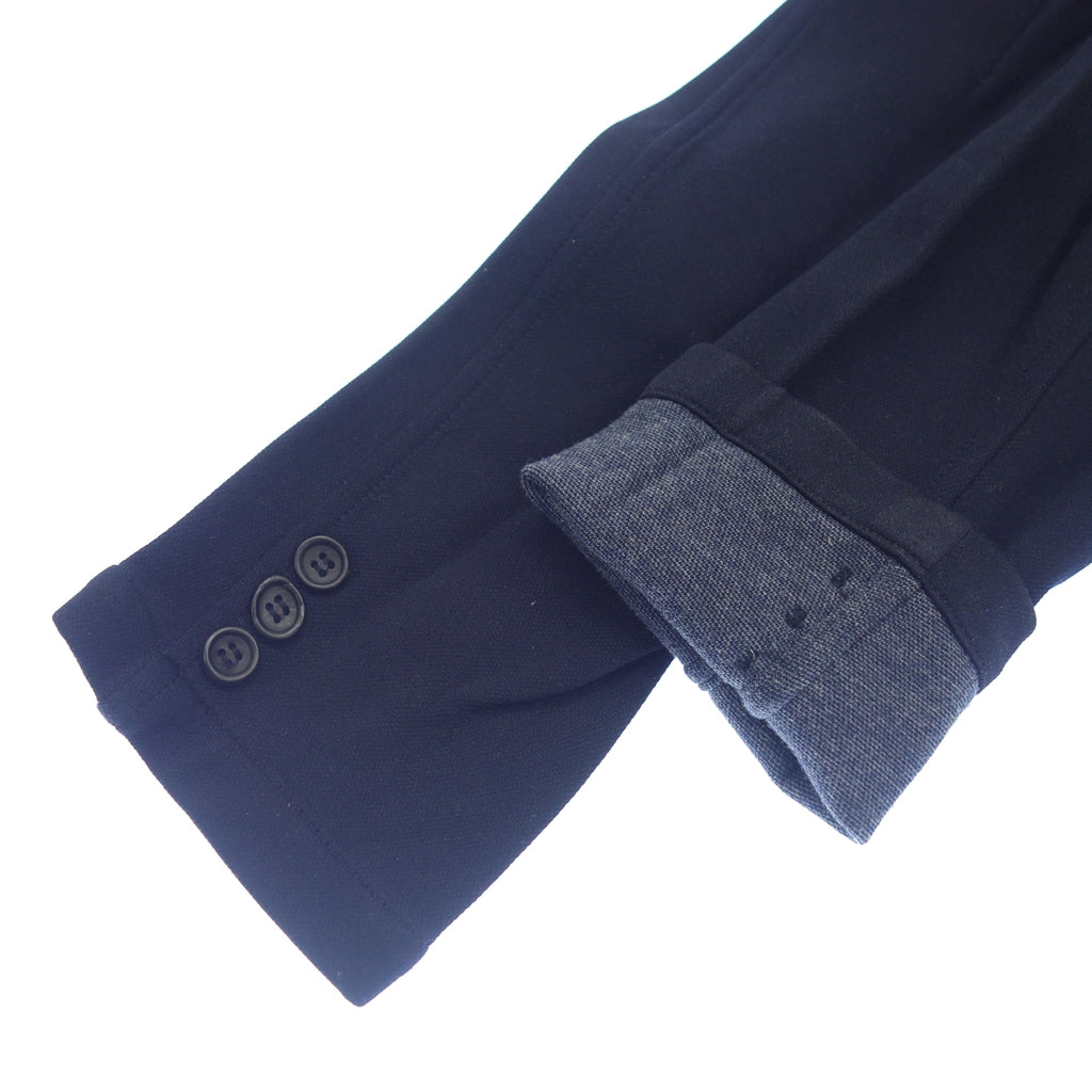 美品◆コムデギャルソン オム テーラードジャケット ポリエステルジャージー メンズ ネイビー SS HA-J099 COMME des GARCONS HOMME【AFB12】