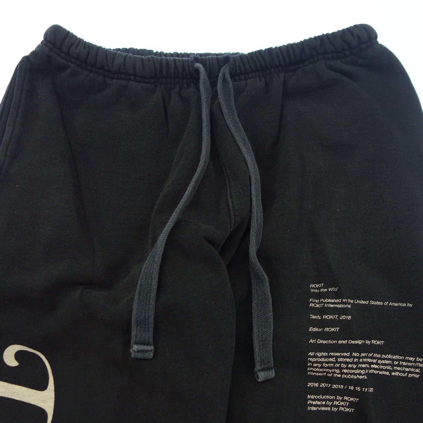 中古◆ROKIT スウェットパンツ メンズ ブラック L【AFB53】