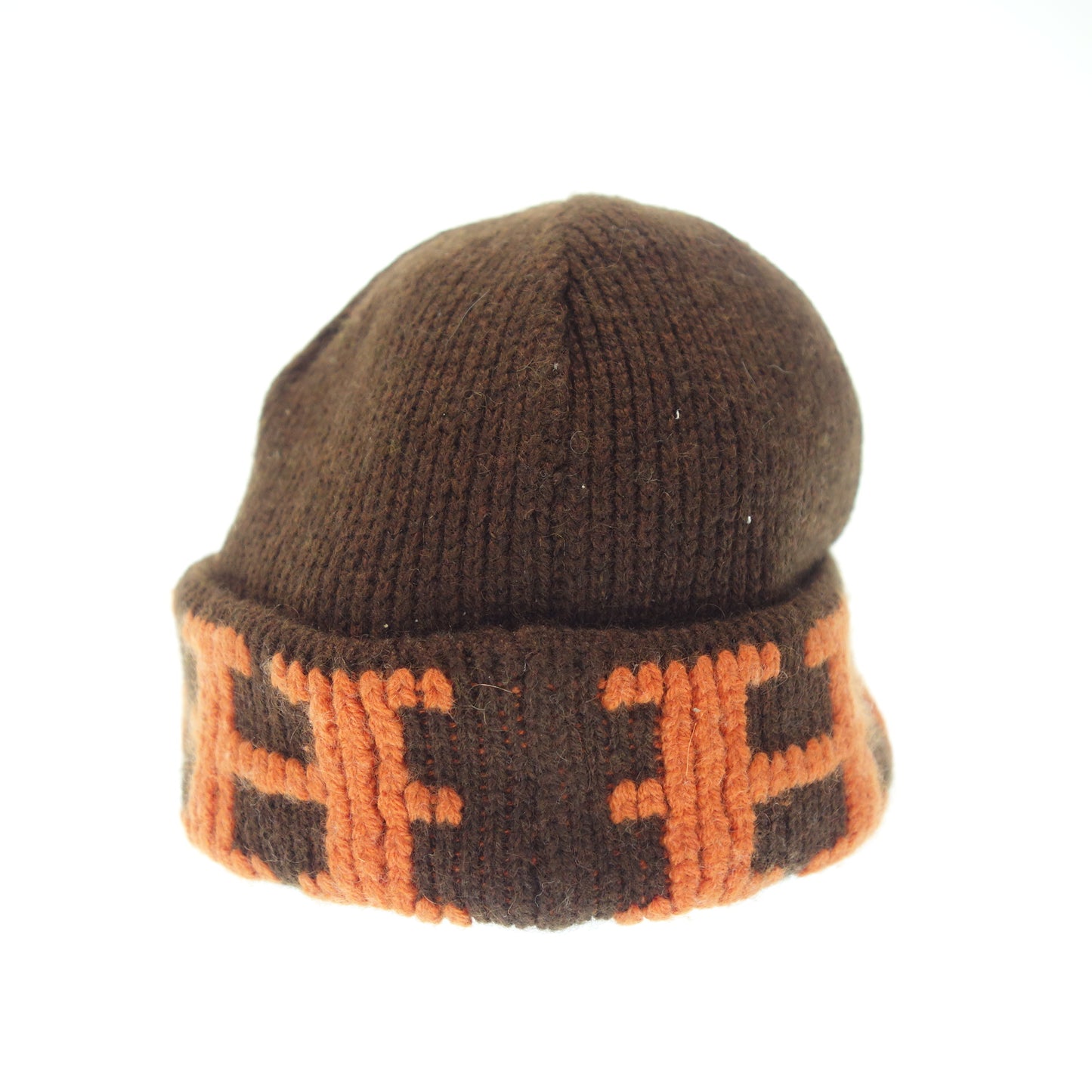 中古◆エルメス ニットキャップ カシミヤ Hロゴ マルジェラ期 ブラウン系 HERMES【AFI20】