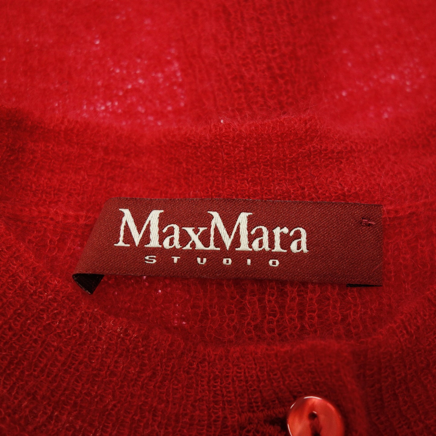 マックスマーラ ステュディオ カーディガン モヘア レッド レディース MaxMara【AFB32】【中古】