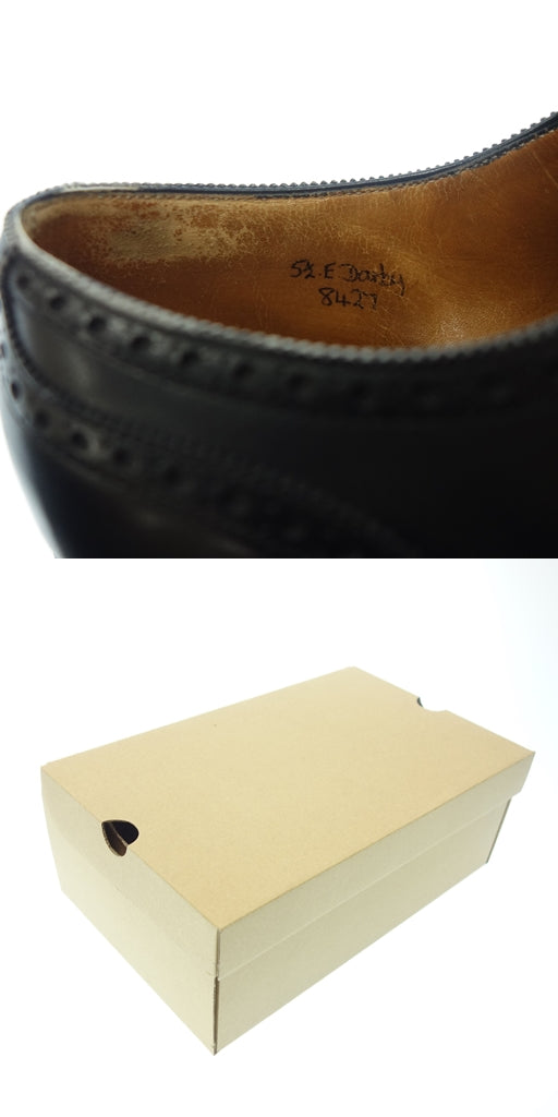 中古◆ジョンロブ レザーシューズ ウイングチップ ダービー 旧ロゴ 5.5 メンズ 黒 JOHN LOBB Darby【AFD1】