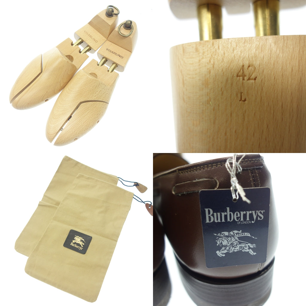 新品同様◆バーバリーズ レザーシューズ タッセルローファー メンズ サイズ26.5 ブラウン Burberry's【AFD2】