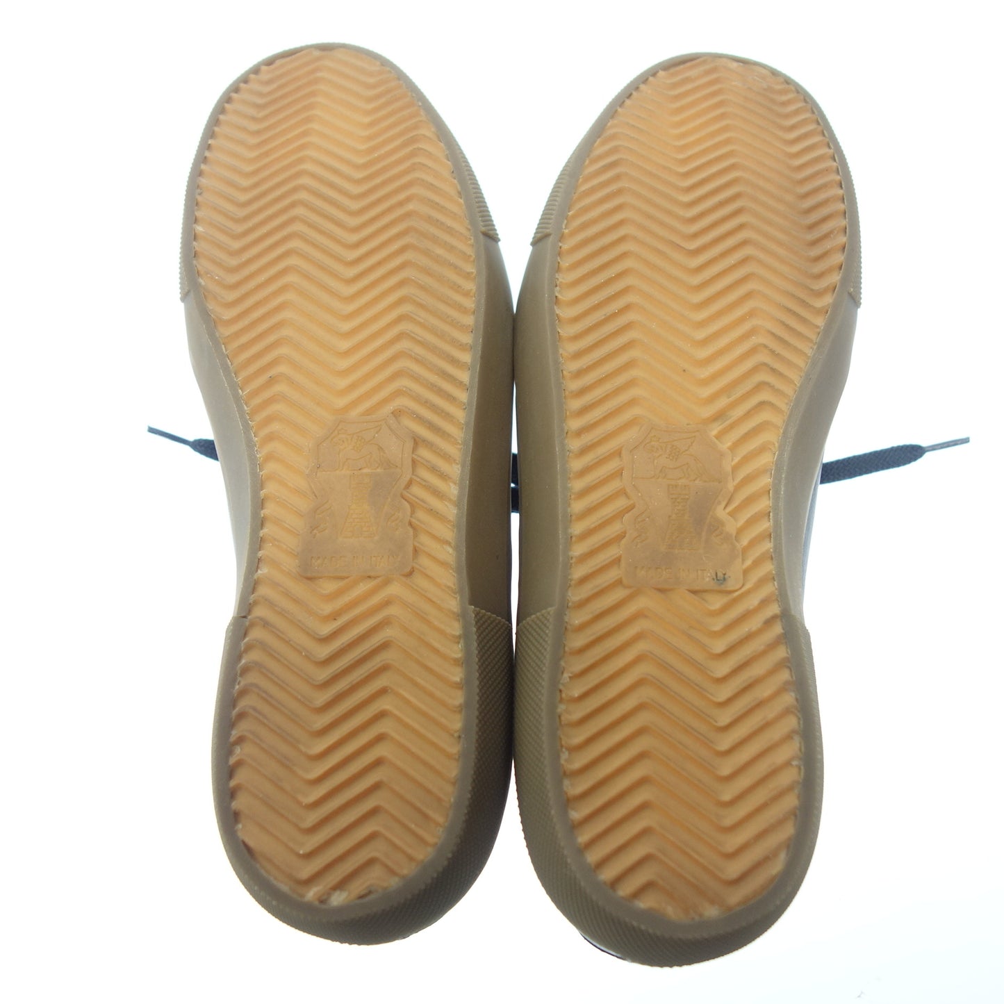 ブルネロクチネリ レースアップ レザースニーカー メンズ ネイビー 41 BRUNELLO CUCINELLI【AFC35】【中古】