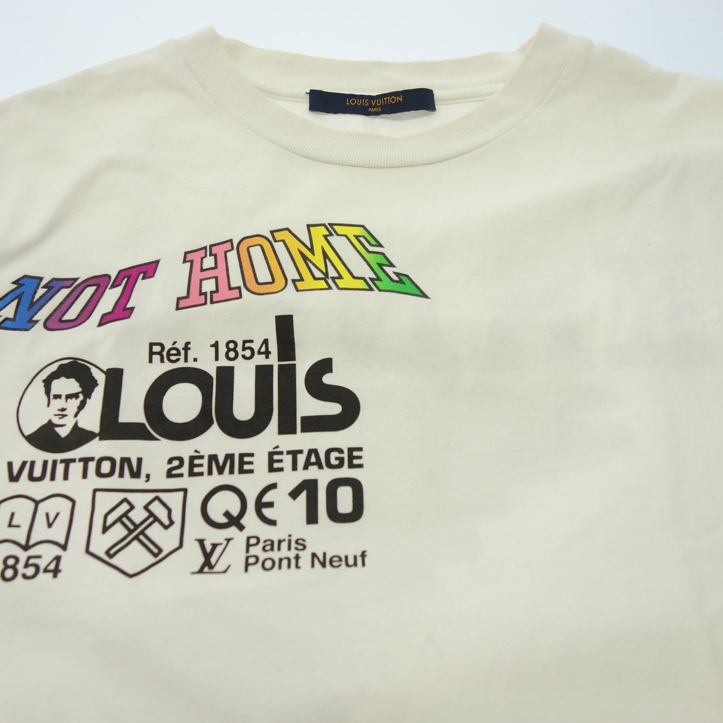 ルイ ヴィトン プリント Tシャツ 19SS ヴァージル カンザスウィンド サイズXXS RM191 LVO HGY96W レディース ホワイト XXS LOUIS VUITTON【AFB10】【中古】