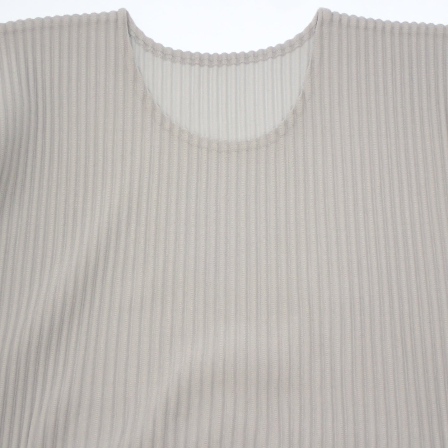 イッセイミヤケオムプリッセ Tシャツ プリーツ HP51JK020 ライトグレー メンズ 4 ISSEY MIYAKE HOMME PLISSE【AFB28】【中古】
