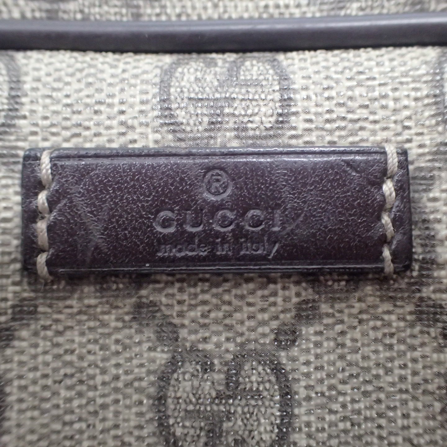 中古◆グッチ GGスプリーム ブリーフケース ビジネスバッグ 201480 ブラウン系 GUCCI【AFE12】