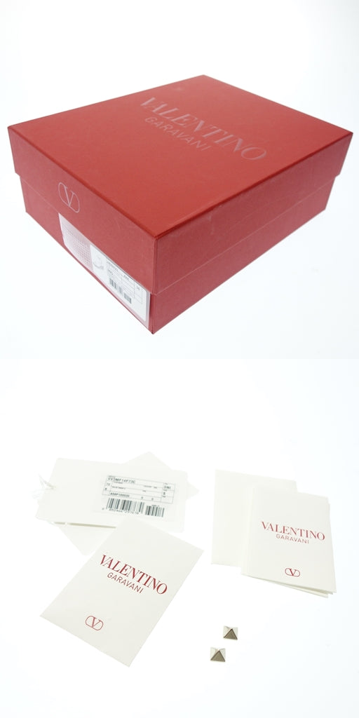 中古◆ヴァレンティノ サンダル レディース 2W2S0GI3 ロックスタッズ ウェッジソール レディース 35 黒 VALENTINO【AFD3】