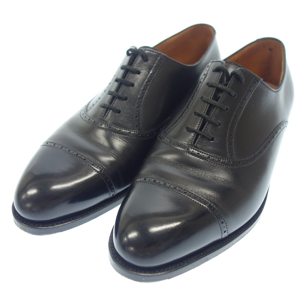 美品◆ジェイエムウエストン レザーシューズ パンチドキャップ 314 メンズ 5D 黒 J.M.WESTON【LA】
