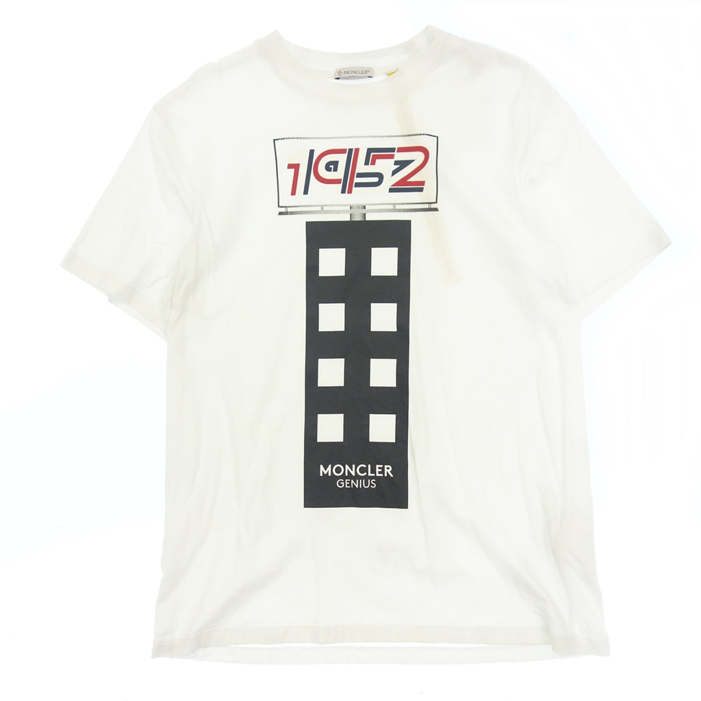 中古◆モンクレールジーニアス 19SS 半袖Tシャツ MAGLIA T-SHIRT 1952 メンズ ホワイト サイズS MONCLER  GENIUS【AFB44】