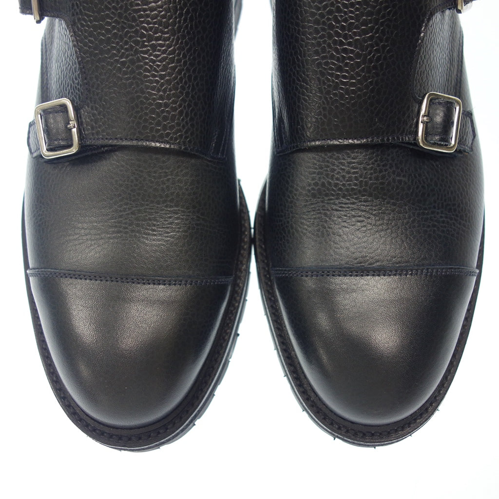 極美品◆クロケット&ジョーンズ レザーシューズ TAY3 グレインレザー メンズ ネイビー UK7.5E crokett&jones【LA】