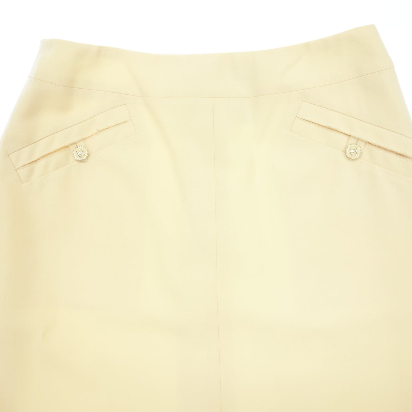 シャネル スカート ココボタン 07P レディース クリーム 36 CHANEL【AFB23】【中古】